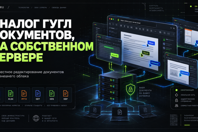 Совместное редактирование документов на собственном сервере через Filestash и Collabora Online
