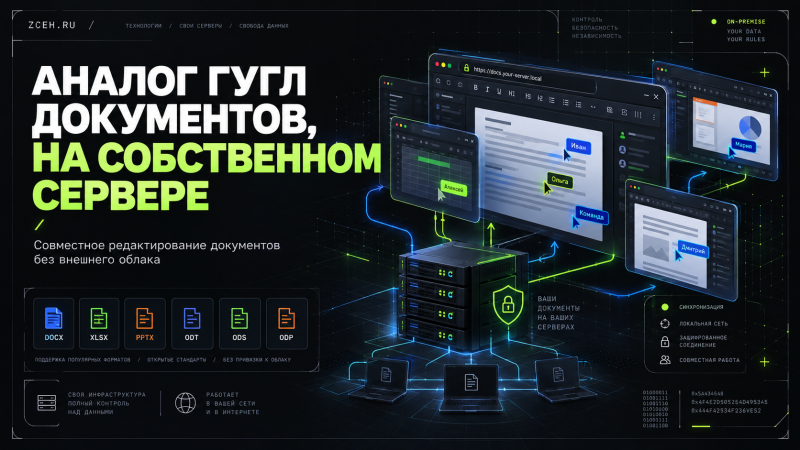 Совместное редактирование документов на собственном сервере через Filestash и Collabora Online